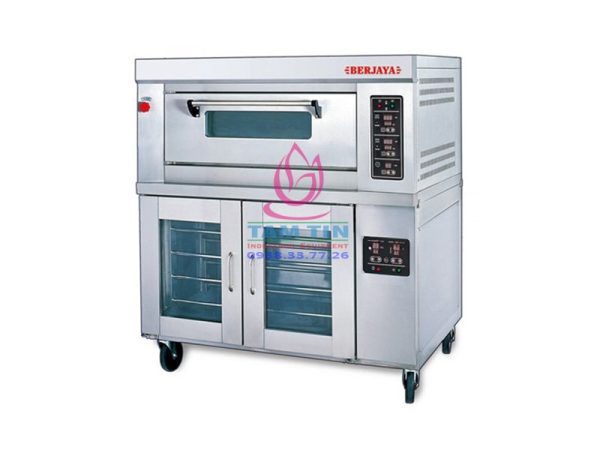 LÒ NƯỚNG GAS 1 TẦNG 2 KHAY + TỦ Ủ BJY-1B+12PF-G