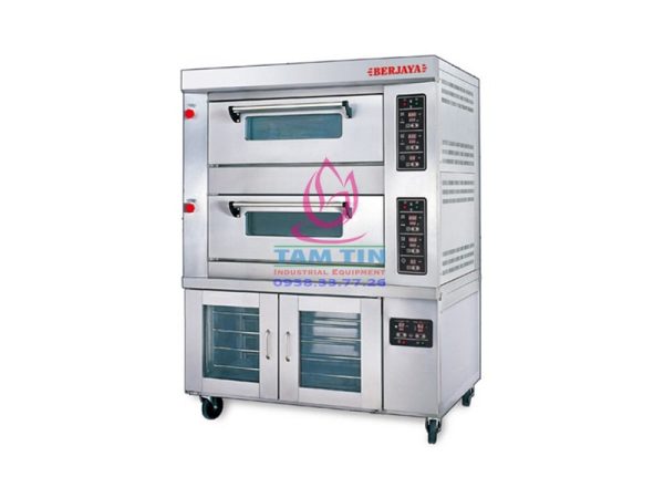 LÒ NƯỚNG GAS 2 TẦNG 4 KHAY + TỦ Ủ BJY-2B+8PF-G