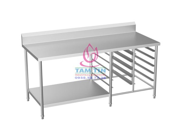 BÀN 1 KỆ PHẲNG 2 KỆ TRƯỢT KHAY WT18-1F2GNRC