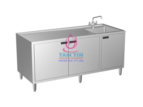 QUẦY 1 CHẬU 3 CỬA MỞ SC18-1DR3H